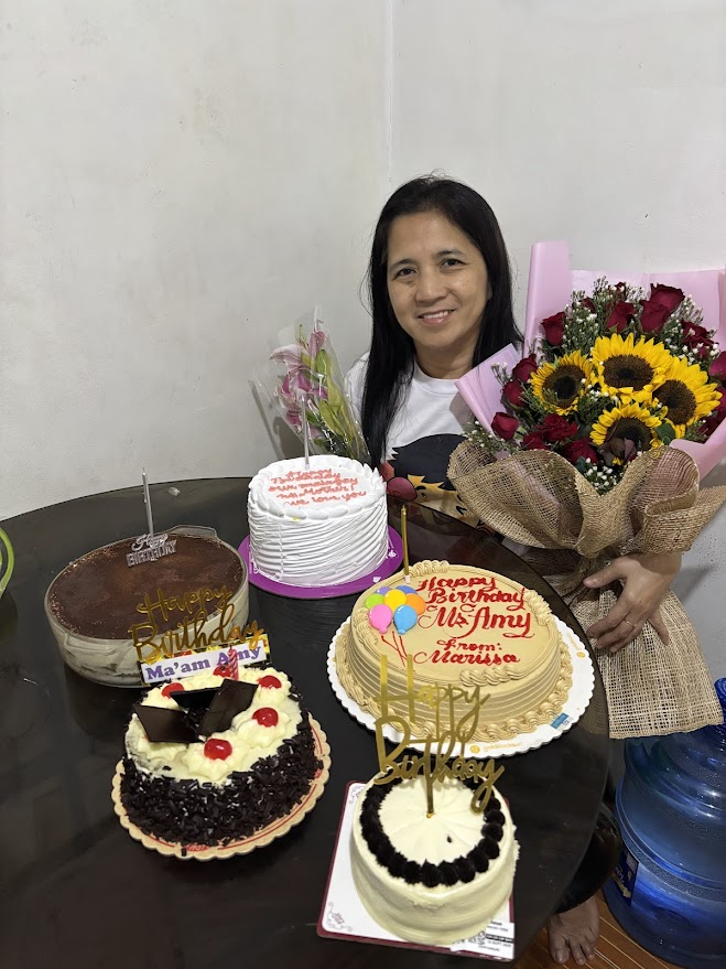 Angela's mother during her birthday